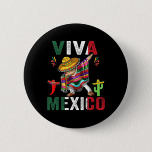 Flag Mexico Independence Day Mexican Men Women Kid 6 Cm Round Badge