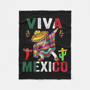 Flag Mexico Independence Day Mexican Men Women Kid Fleece Blanket
