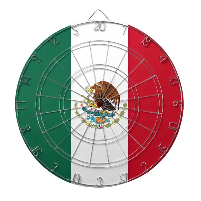 Flag Mexico Tricolor Dartboard (Front)