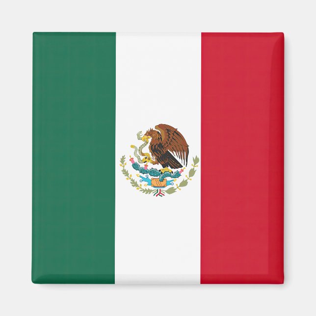 Flag Mexico Tricolor Magnet (Front)
