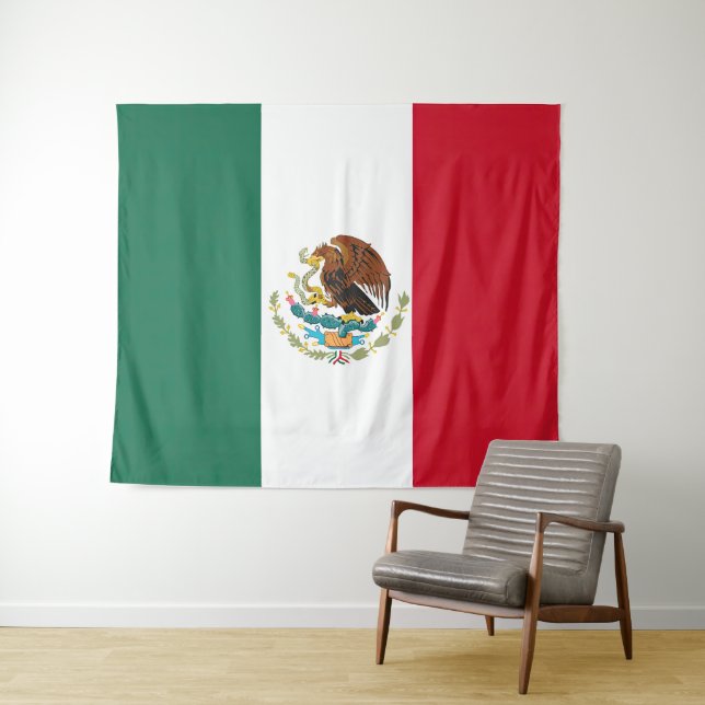 Flag Mexico Tricolor Tapestry (In Situ (Horizontal))