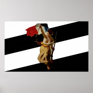 flag mix Fahne Flagge Liberty Leading the People Poster