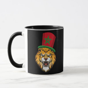 Flag Morocco Moroccan Supporter Soccer For Men Mug