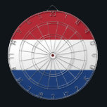 Flag Netherlands Tricolor Dartboard<br><div class="desc">Flag of the Netherlands: "I will maintain". It consists of three horizontal stripes: red,  white and blue.</div>