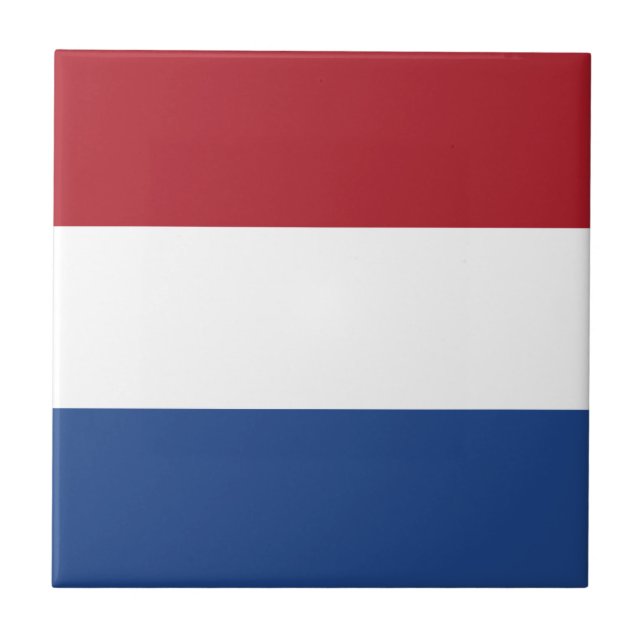 Flag Netherlands Tricolor Tile (Front)