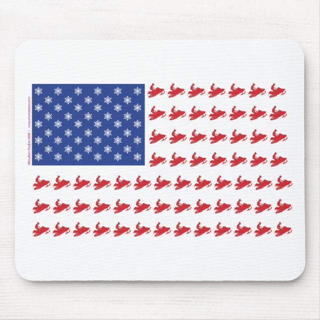FLAG-O-SLEDS-Sno-Crosseps Mouse Mat (Front)
