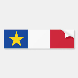 Flag of Acadia Bumper Sticker