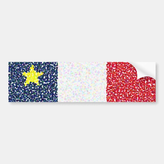 Flag_of_Acadia dots bumper sticker (Front)