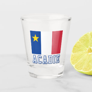 Flag of Acadia Shot Glass