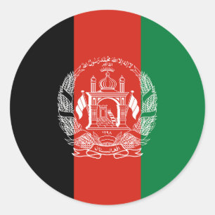 Flag of Afghanistan Classic Round Sticker