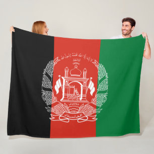 Flag of Afghanistan Fleece Blanket