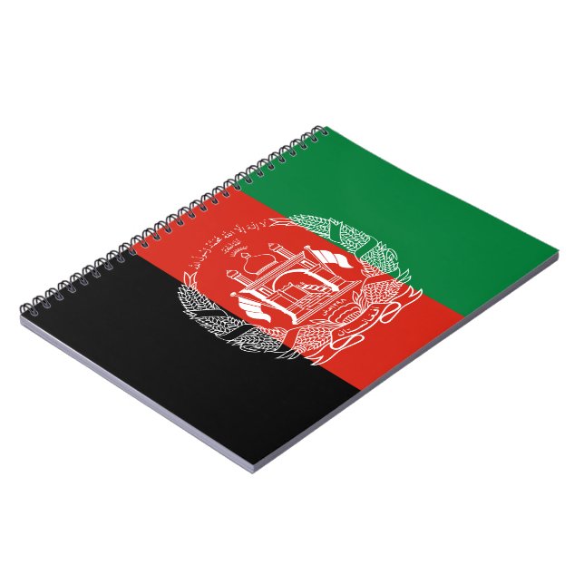Flag of Afghanistan Notebook (Left Side)