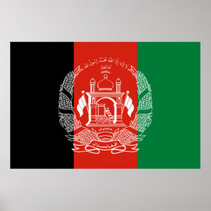 Flag of Afghanistan Poster