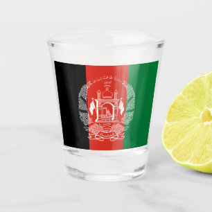 Flag of Afghanistan Shot Glass