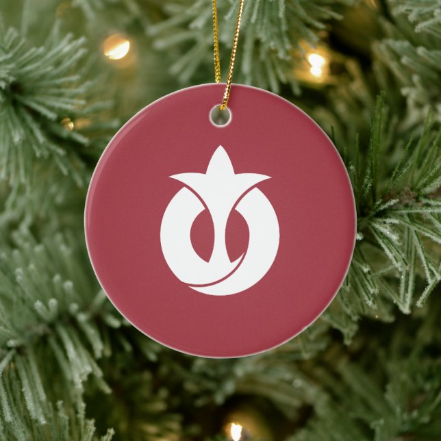 Flag of Aichi Prefecture, Japan Ceramic Tree Decoration (Tree)