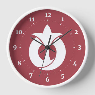 Flag of Aichi Prefecture, Japan Clock