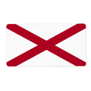 Flag of Alabama Label