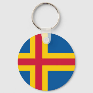 Flag of Åland Key Ring