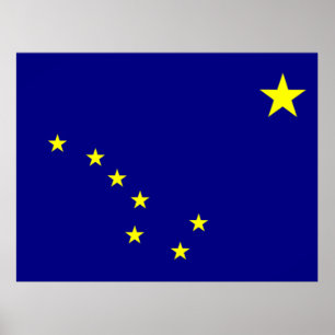 Flag of Alaska Poster