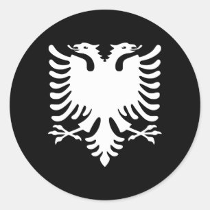 Flag Of Albania Albanian Classic Round Sticker