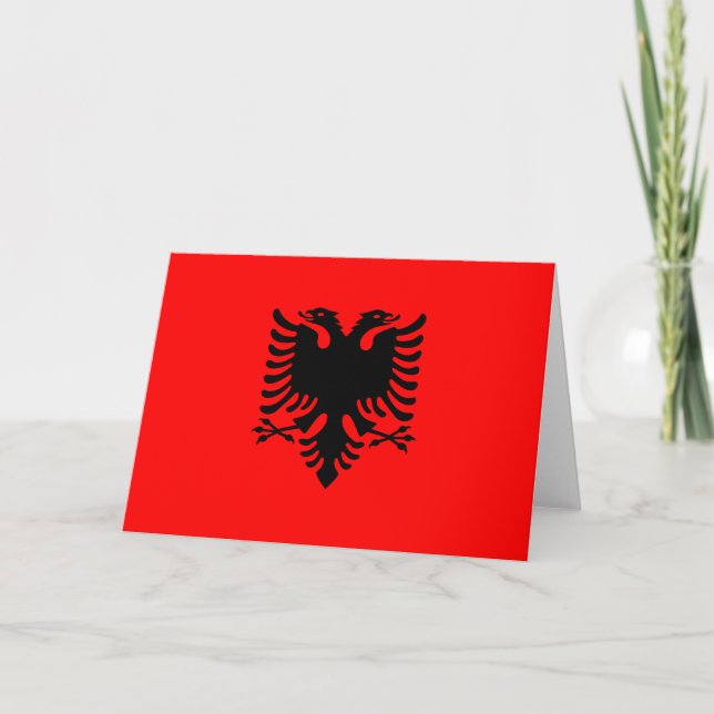 Flag of Albania Card (Front)