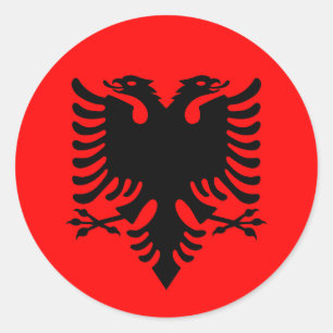Flag of Albania Classic Round Sticker