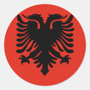 Flag of Albania Classic Round Sticker