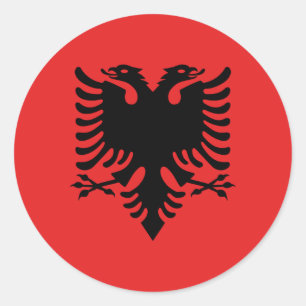 Flag of Albania Classic Round Sticker