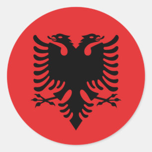 Flag of Albania Classic Round Sticker
