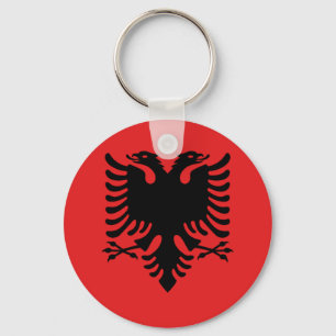 Flag of Albania - Flamuri Kombëtar - Albanian Flag Key Ring