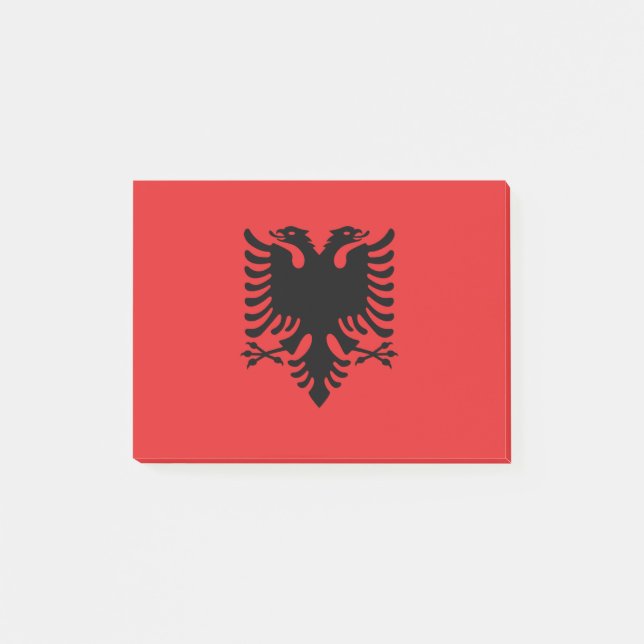 Flag of Albania - Flamuri Kombëtar - Albanian Flag Post-it Notes (Front)