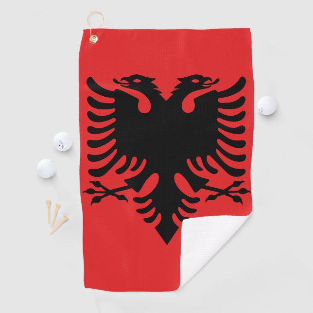 Flag of Albania Golf Towel (InSitu)