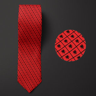 Flag of Albania Pattern Tie
