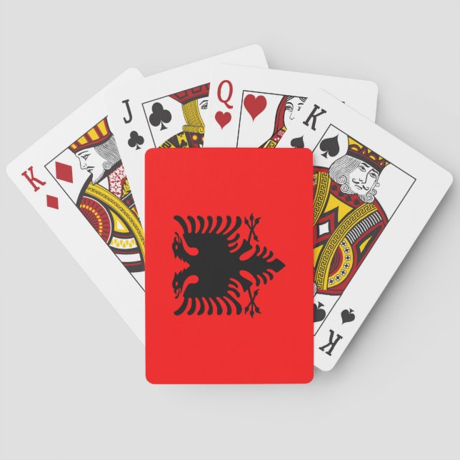 Flag of Albania Playing Cards (Back)
