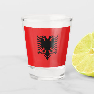 Flag of Albania Shot Glass