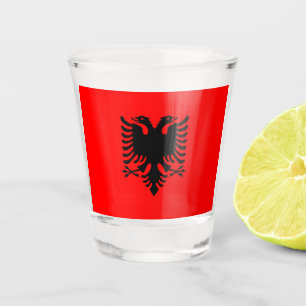 Flag of Albania Shot Glass