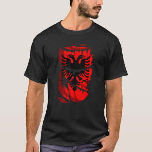 Flag Of Albania Sports Fans T-Shirt