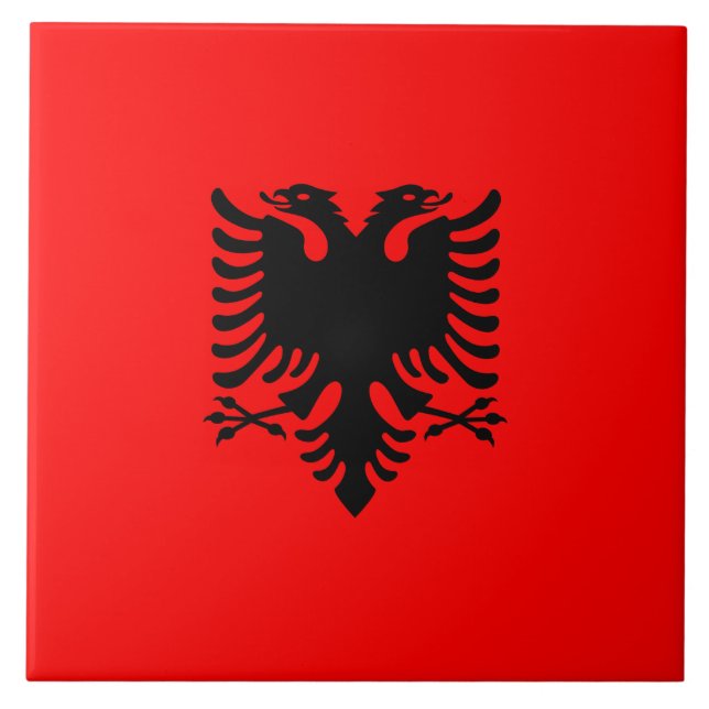 Flag of Albania Tile (Front)