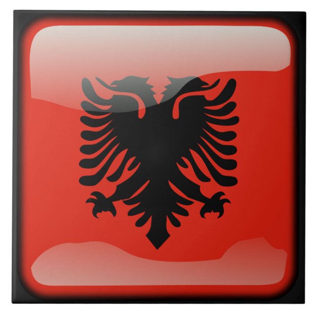 Flag of Albania Tile (Front)