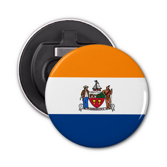 Flag of Albany, New York Bottle Opener (Front)
