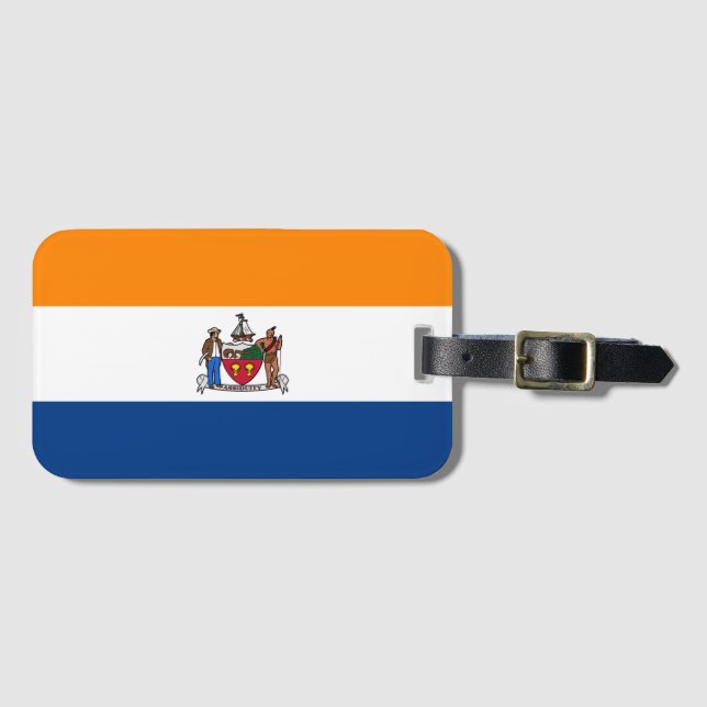 Flag of Albany, New York Luggage Tag (Front Horizontal)