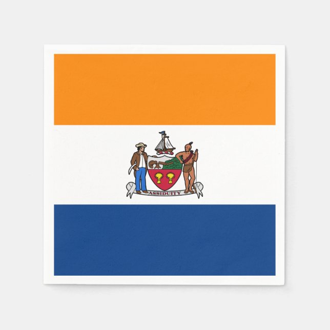 Flag of Albany, New York Napkin (Front)