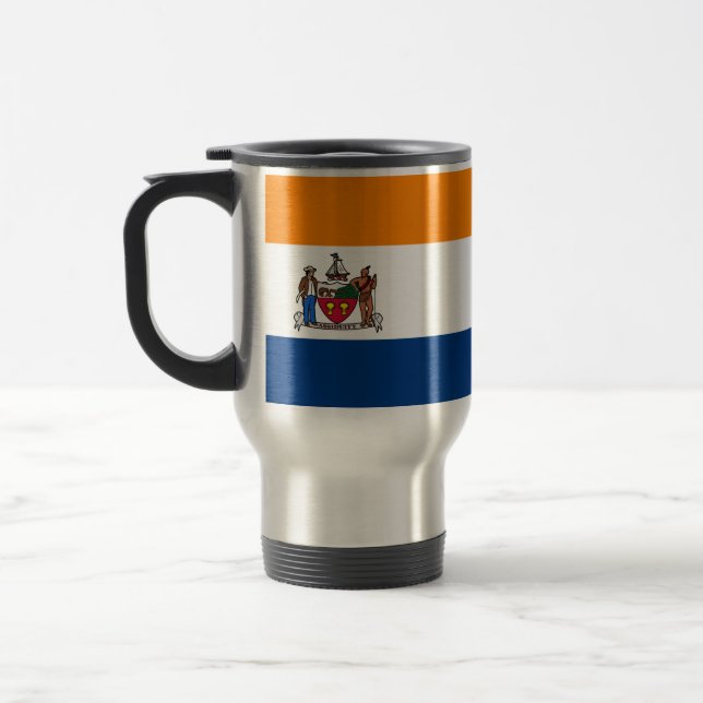 Flag of Albany, New York Travel Mug (Left)