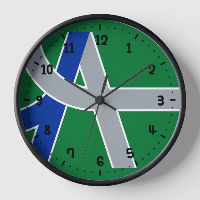 Flag of Albany, Oregon Clock (Front)