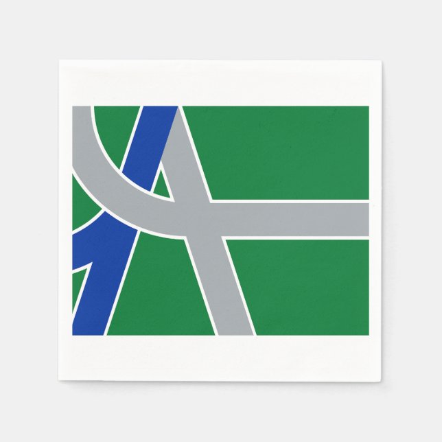 Flag of Albany, Oregon Napkin (Front)