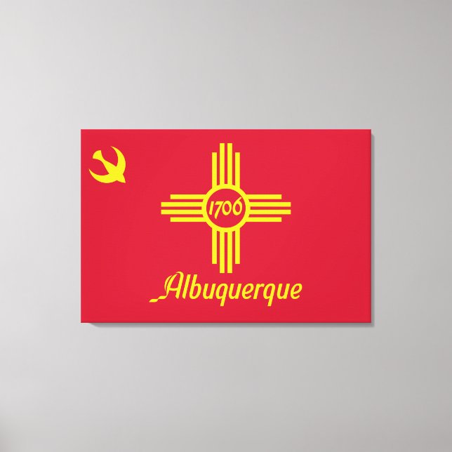 Flag of Albuquerque (New Mexico) Canvas Print (Front)