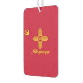 Flag of Albuquerque, New Mexico Car Air Freshener (Left)