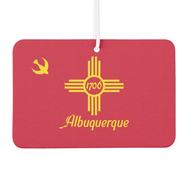 Flag of Albuquerque, New Mexico  Car Air Freshener (Front)