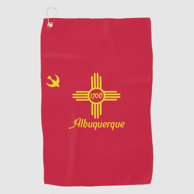 Flag of Albuquerque, New Mexico  Golf Towel (Front)