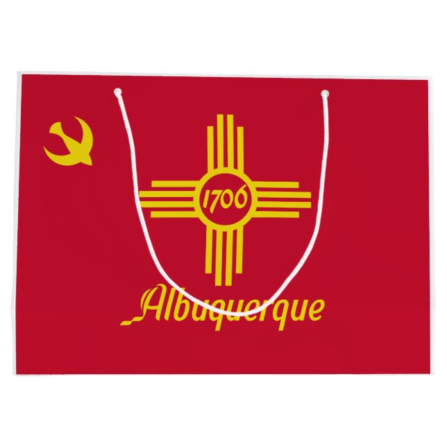 Flag of Albuquerque (New Mexico) Large Gift Bag (Back)
